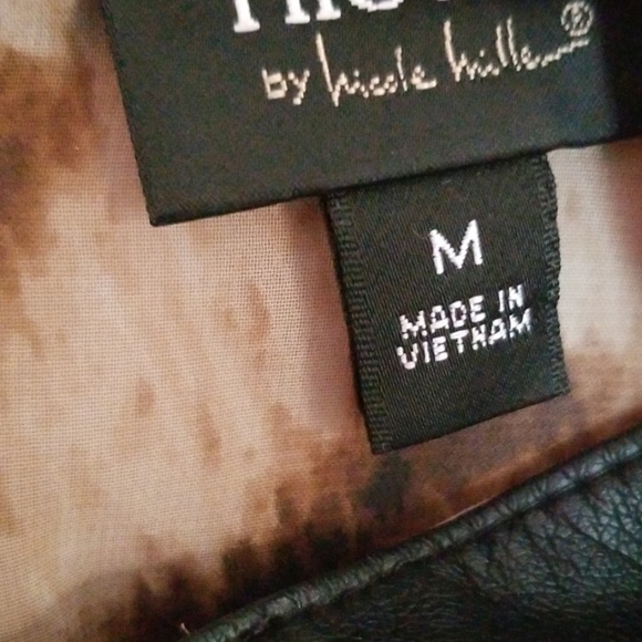 Nicole Miller cheetah print leather top - Picture 6 of 7